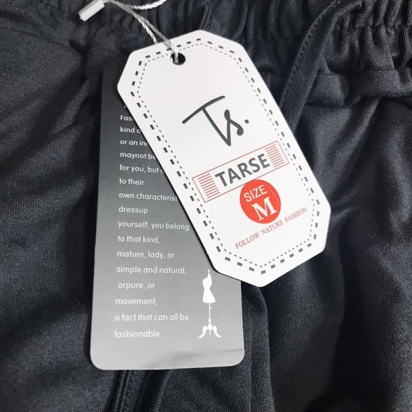 TARSE Women's Capri Yoga Pants Loose Soft Drawstring Workout Sweatpants Casual M - Picture 3 of 5